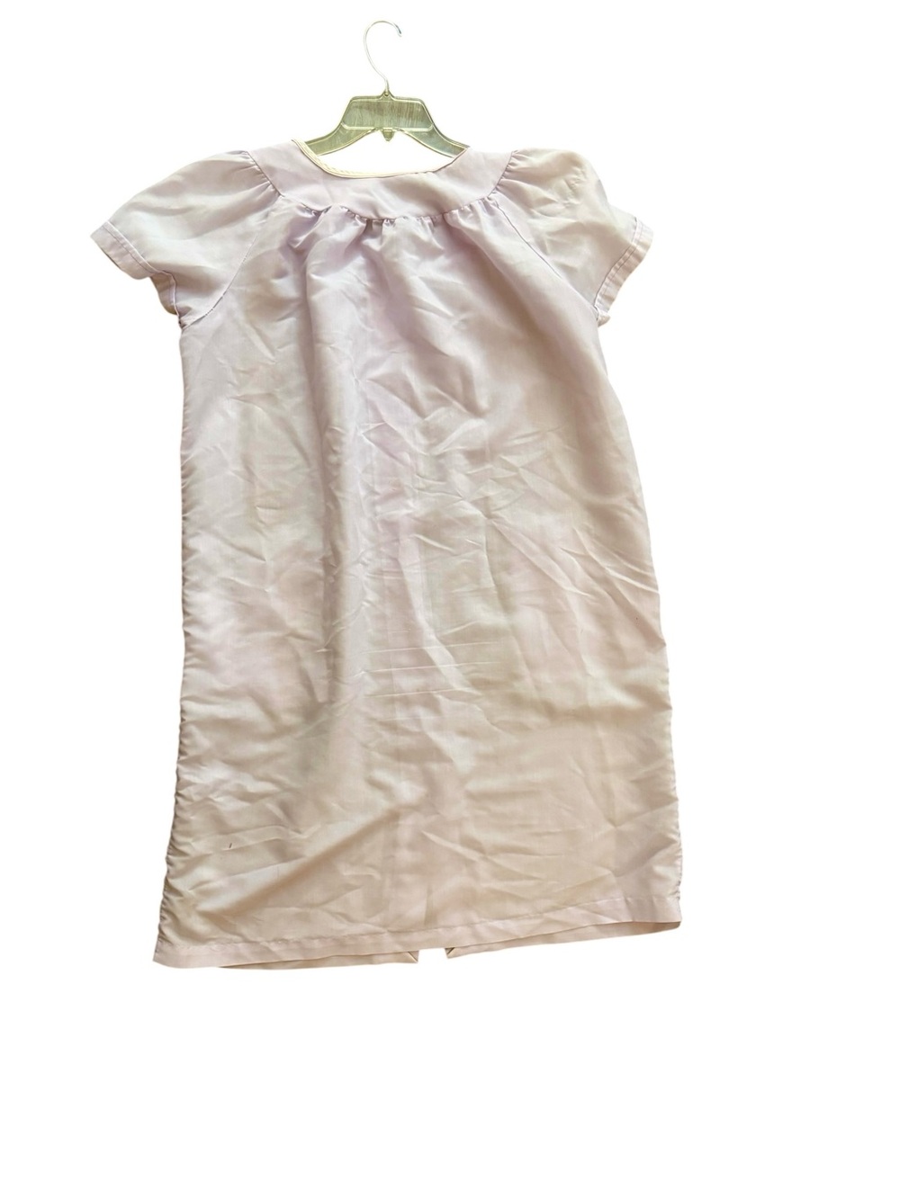 Vintage Lavender Bow Appliqué Housecoat Duster Dress Best Fit XL - Picture 3 of 7